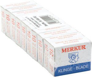 Wholesale distributor of Merkur Super Platinum Double Edge Safety Razor  Blades (10 Packs, 10 Blades/Pack) — Perma Brands